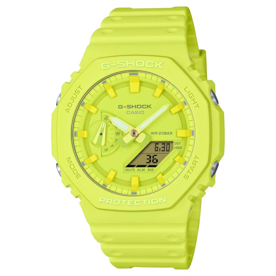 Casio meeste kell GA-2100-9A9ER kollane