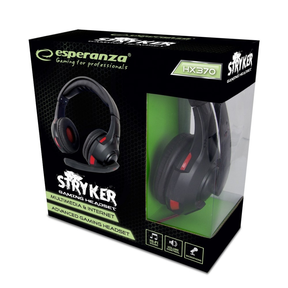 Esperanza kõrvaklapid Gaming headphone with microphone stryker