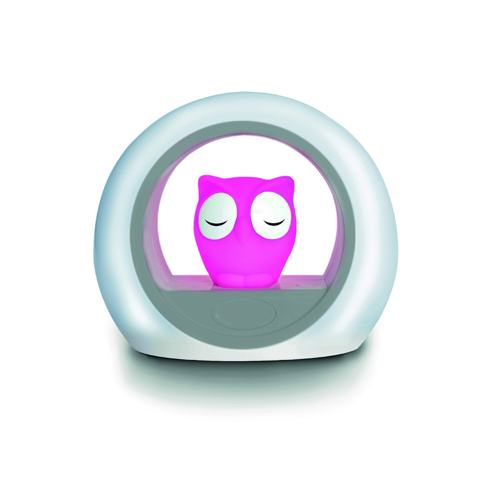 Zazu öökullilamp Lou The Owl Night Light, roosa