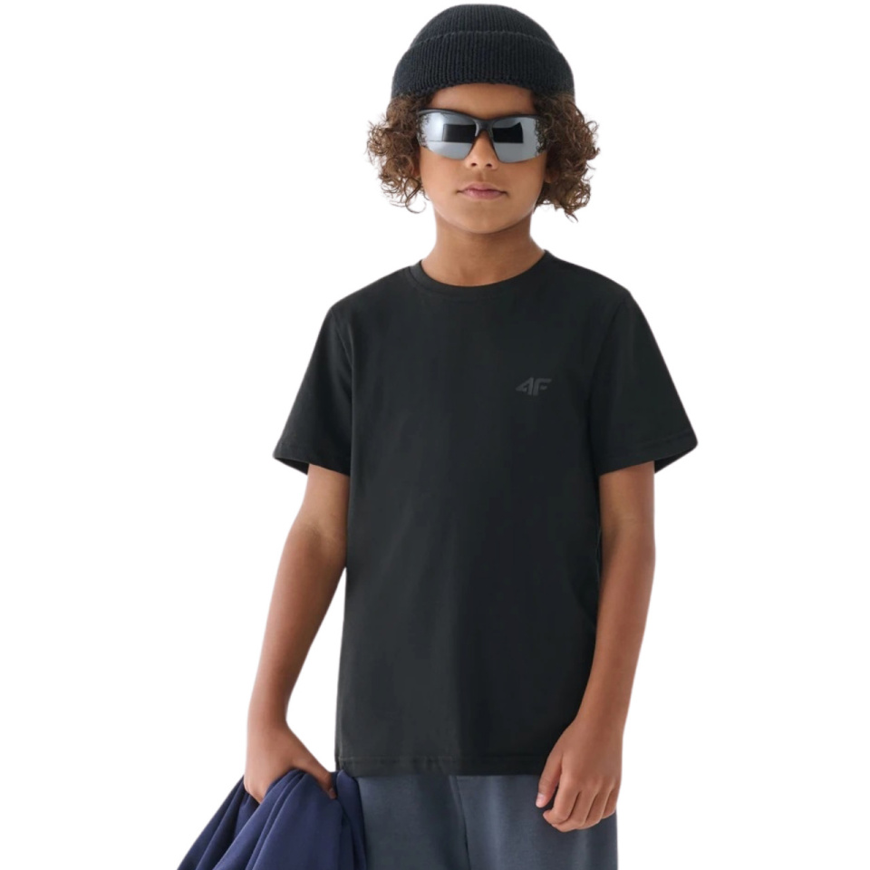 4F T-särk poistele M1626 sügav must 4FJWMM00TTSHM1626 20S suurus 128cm