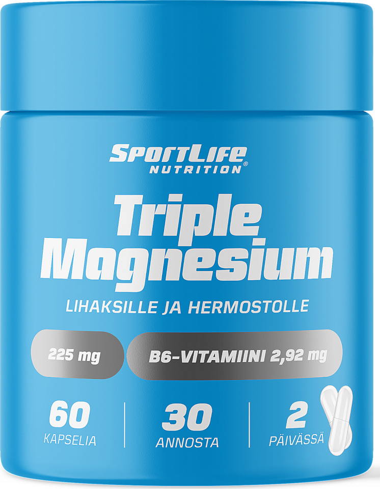 SportLife kapslid Triple Magnesium, 60tk, 80g