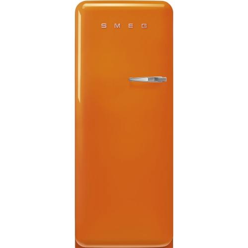 Smeg külmik FAB28LOR6 50-ndate stiil, 153cm, 244/26 l, 35dB, mehaaniline juhtimine, vasak, oranž