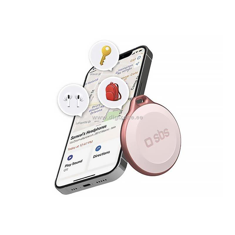 Sbs Tracker Track My Circle for Apple phones, roosa