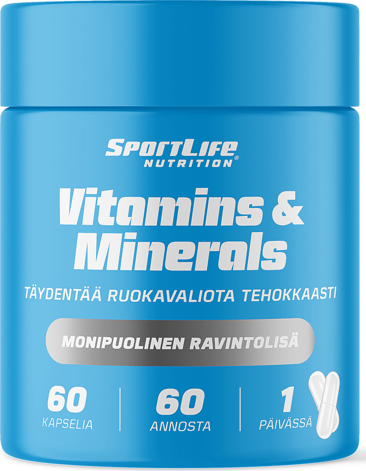 SportLife kapslid Vitamins & Minerals, 60tk, 74g