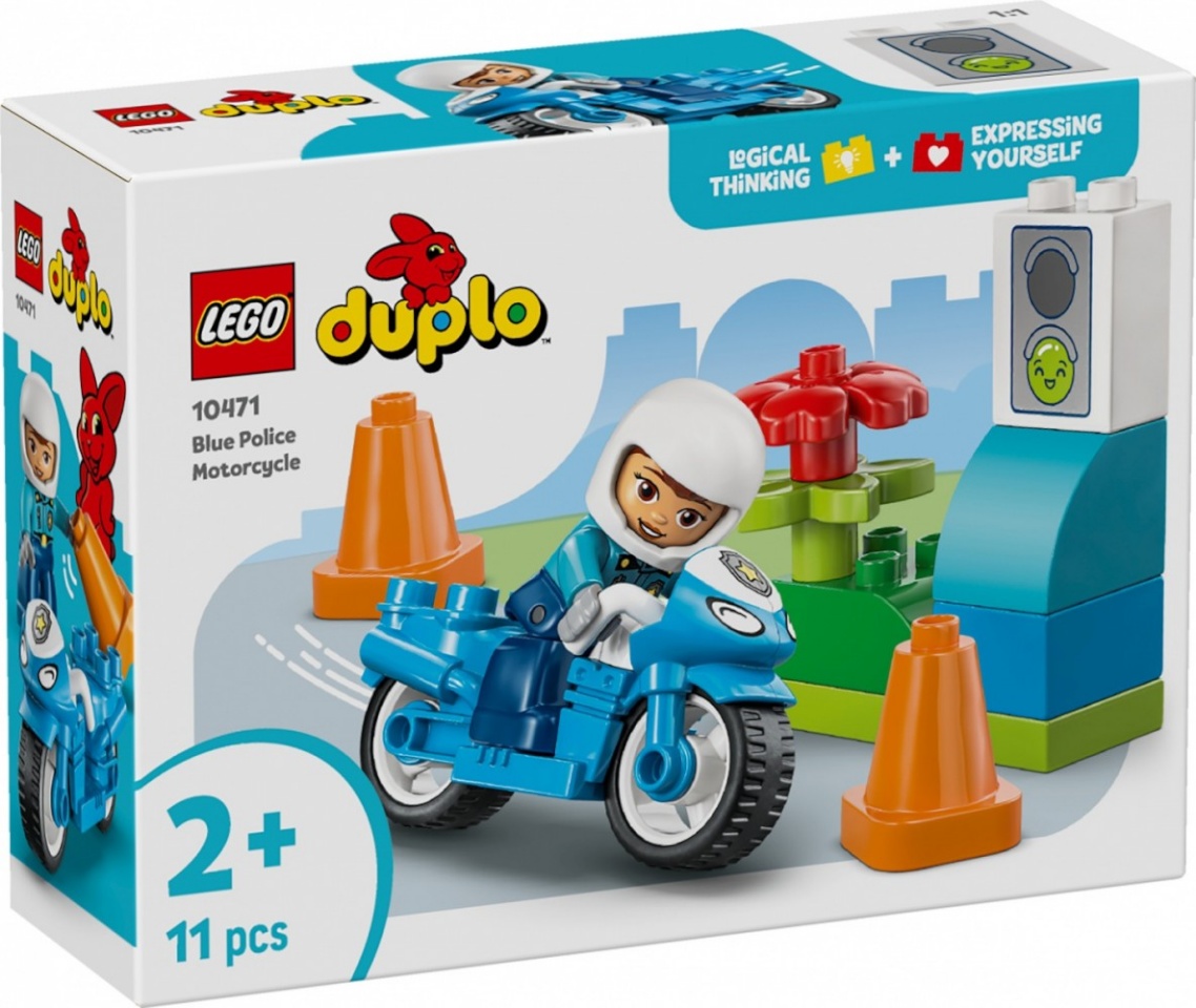 Lego klotsid Blocks DUPLO 10471 sinine Police Motorcycle