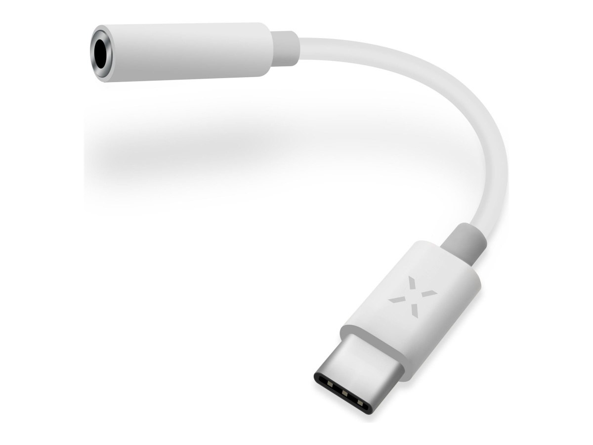 Fixed Link AdapterUSB-C/3.5mm jack, valge