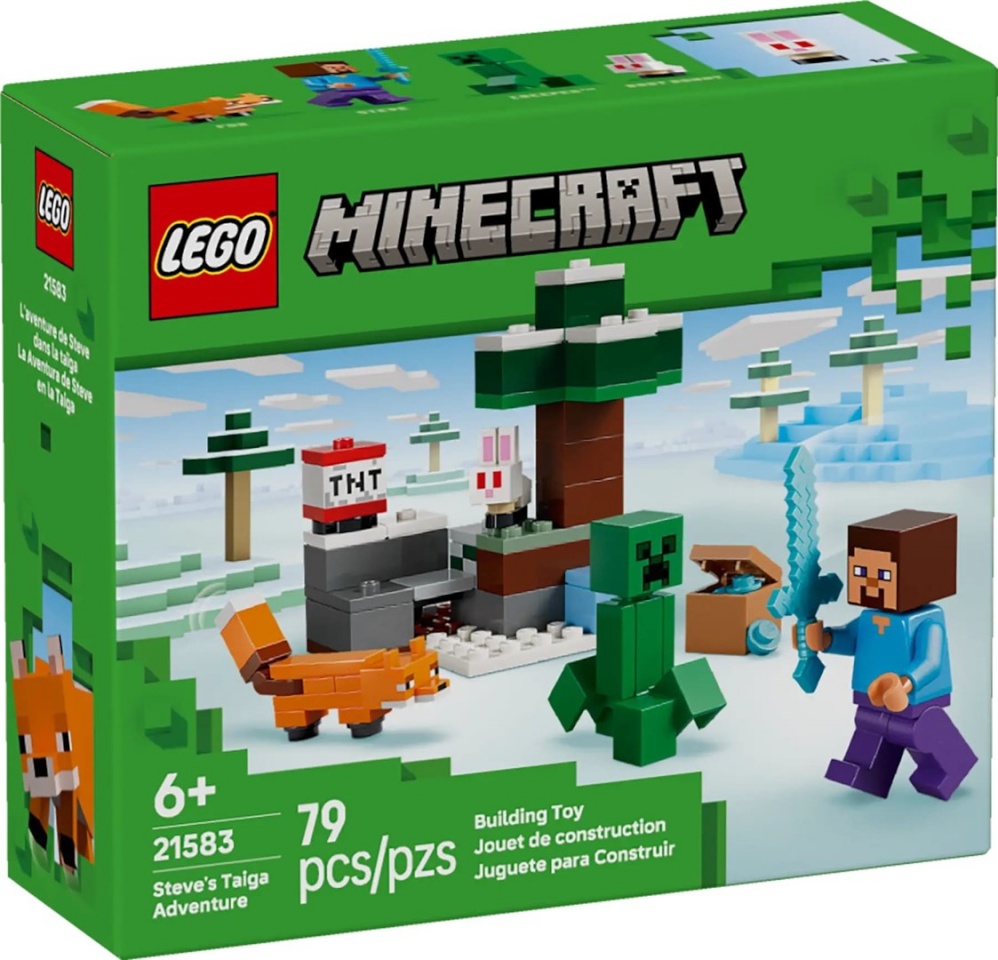 Lego klotsid MINECRAFT 21583 Steve's Taiga Adventure