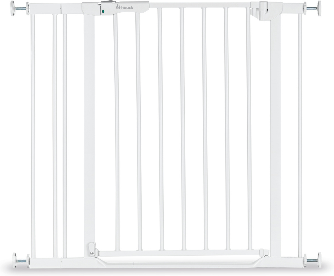 Hauck Clear Step Autoclose 2 turvavärav, 75-80cm, valge + 9cm jatkopala