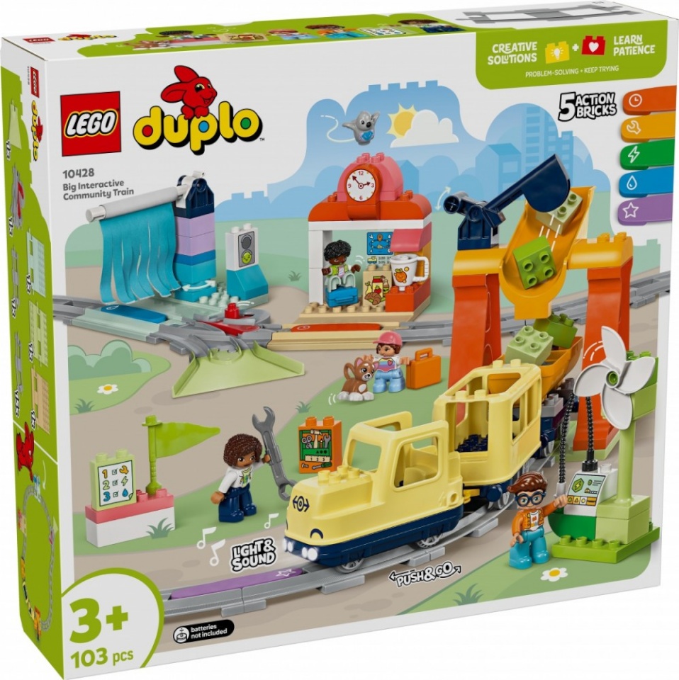 Lego klotsid DUPLO Big Interactive Community Train (10428)