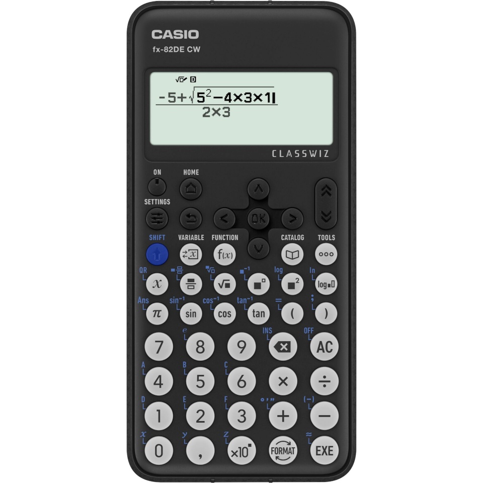 Casio kalkulaator FX-82DE CW, must