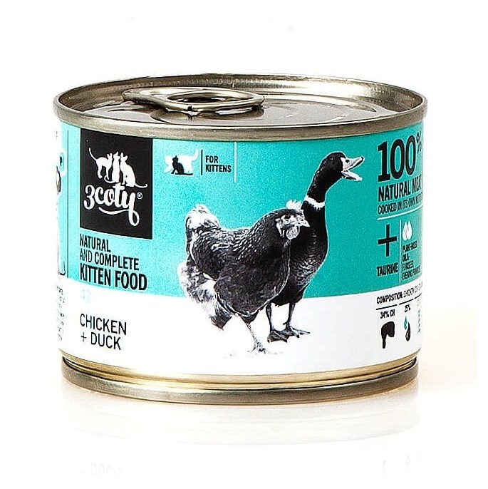 3coty kassitoit 42. Chicken and Duck (Kitten), 180g