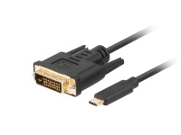 Lanberg kaabel CA-CMDV-10CU-0005-BK video Cable adapter 0.5 m USB USB-C DVI-D must