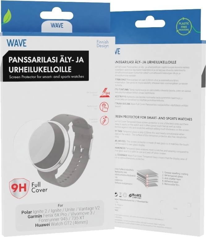 Wave kaitseklaas Full Cover, 39mm