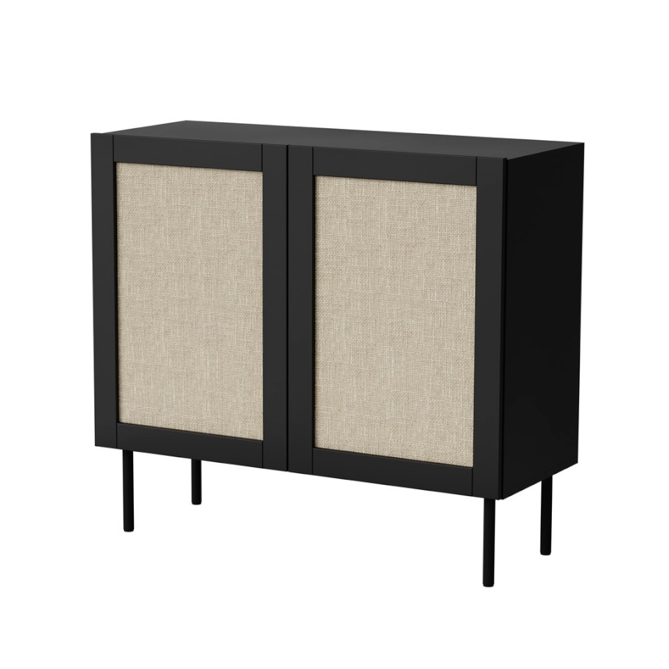 Cama Meble puhvetkapp JUTA 2D chest of drawers 100x39,5x90 must + linol calabria