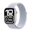 Apple Watch Series 10 GPS 42mm Silver Aluminium Case with Blue Cloud Sport Loop, hõbedane/sinine