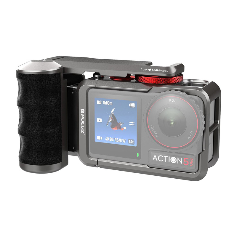 Puluz Metal protective case with handle for DJI Osmo Action 5 Pro / Action 4 / Action 3