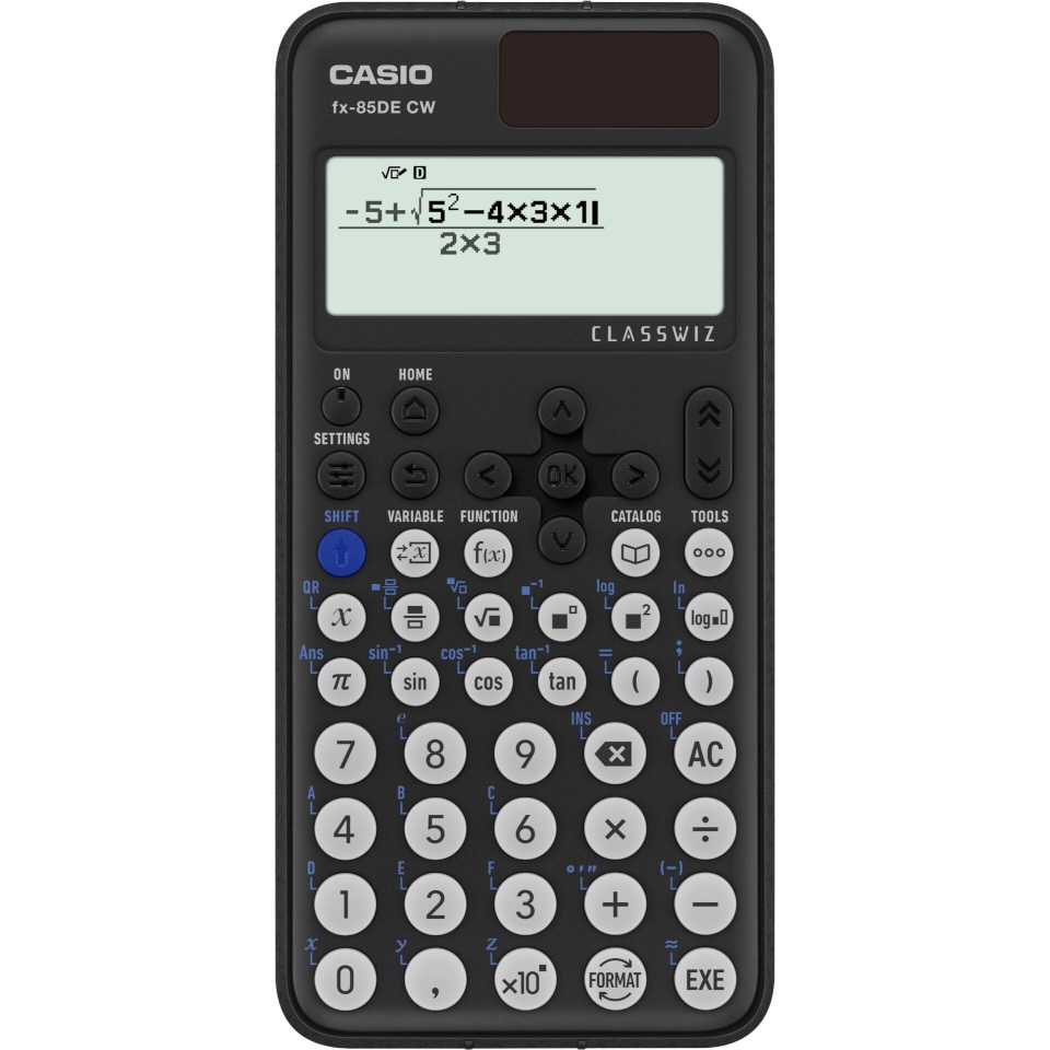 Casio kalkulaator FX-85DE CW, must