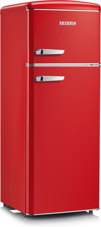 Severin külmik RKG8930 Yankee Free-Standing Refrigerator with Freezer, punane