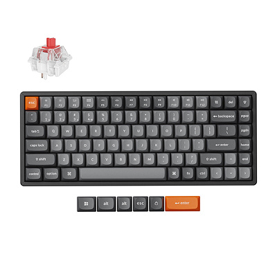 Keychron K2 Max RGB Aluminum - US Layout - Hot-Swappable Gateron Super punane Wireless Keyboard