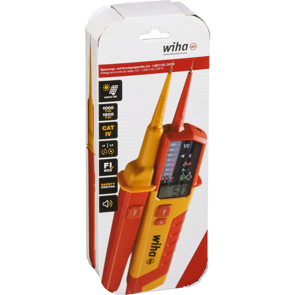 Wiha Voltage and Continuity Tester eMobility