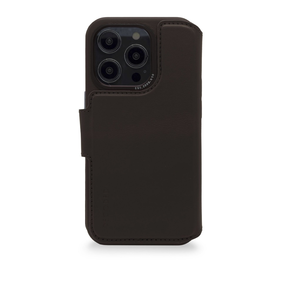 Decoded kaitsekest Leather MagSafe Modu Wallet iP12/13/14 Pro Max pruun