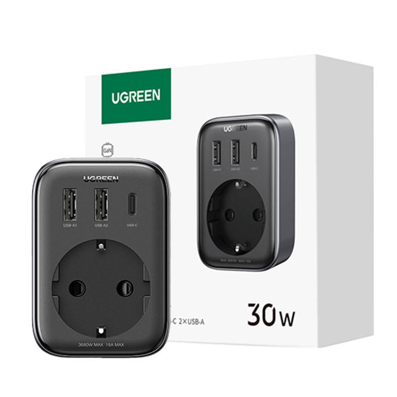 UGREEN pistikupesa EU 90613, 30W