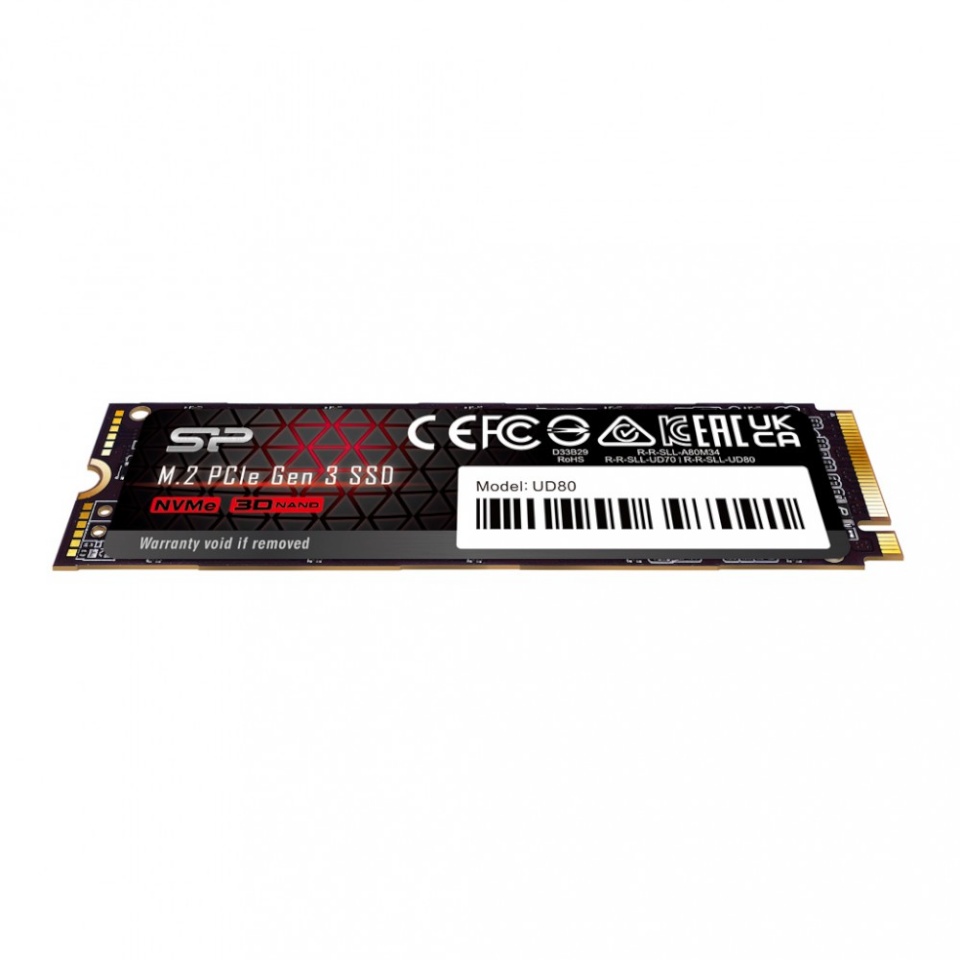 Silicon Power kõvaketas SSD UD80 500GB PCIe M.2 2280 Gen 3x4 3400/2300 MB/s