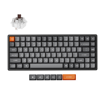 Keychron K2 Max RGB Aluminum - US Layout - Hot-Swappable Gateron Super pruun Wireless Keyboard
