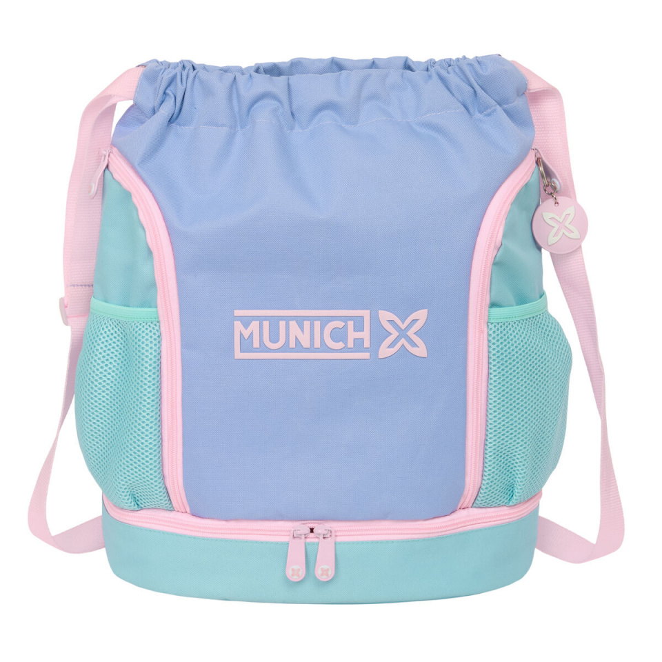 Munich seljakott Mellow sinine roosa Celeste 35x40x1cm