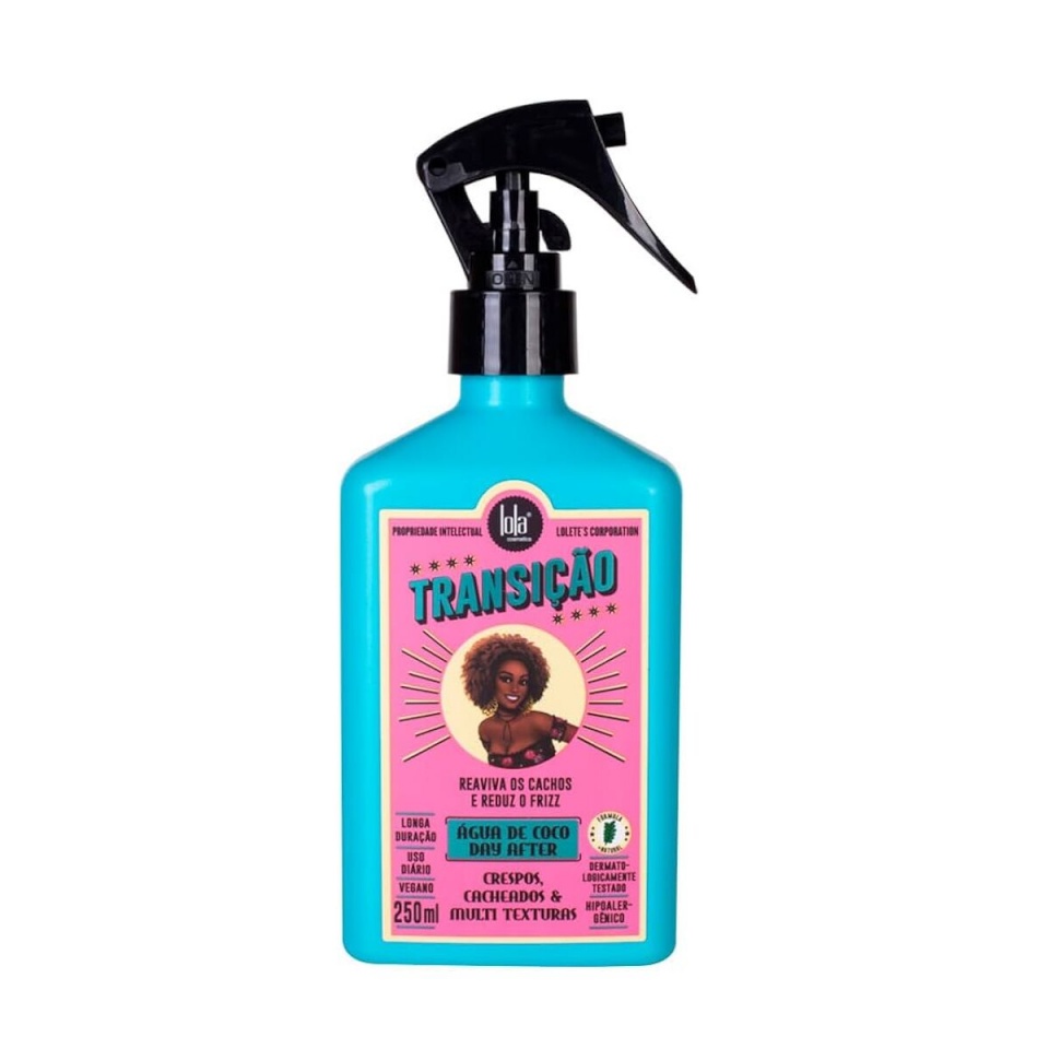 Lola Cosmetics Sprei palsam Lokkis juustele Coconut Water Transition 250ml