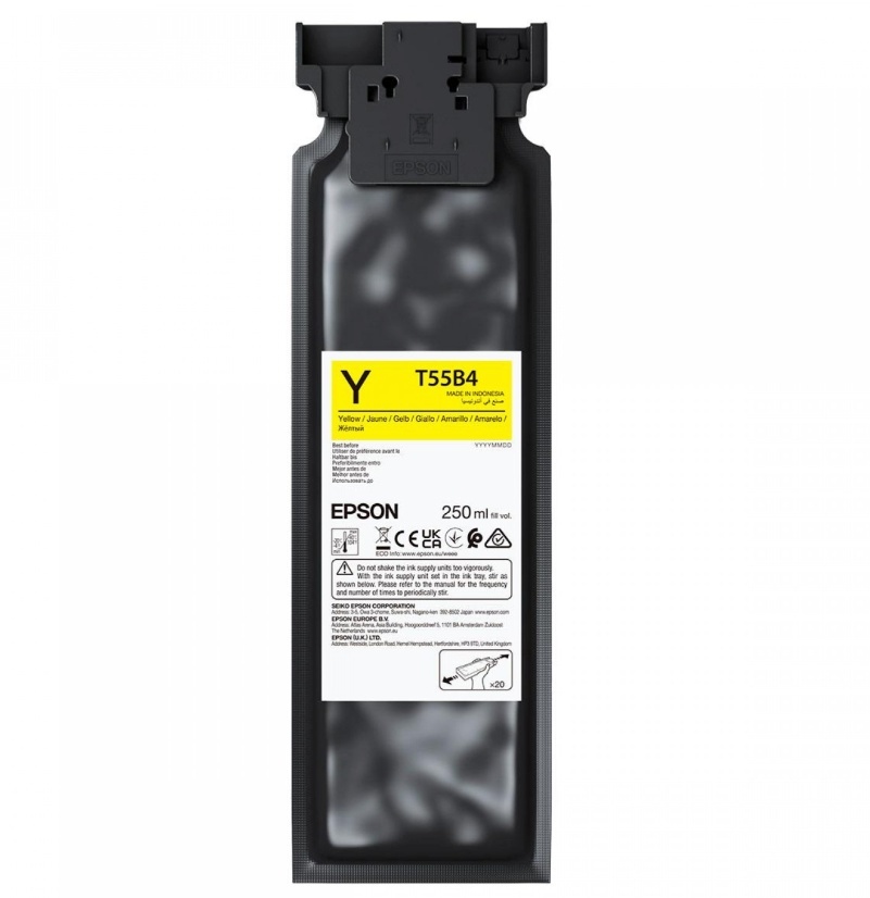 Epson UltraChrome DG2 T55B400 (250ml), tindikassett Ink Cartrige, kollane