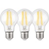 Philips LED pirn E27 Set of 3, 75W, 2700K Filament, soevalge