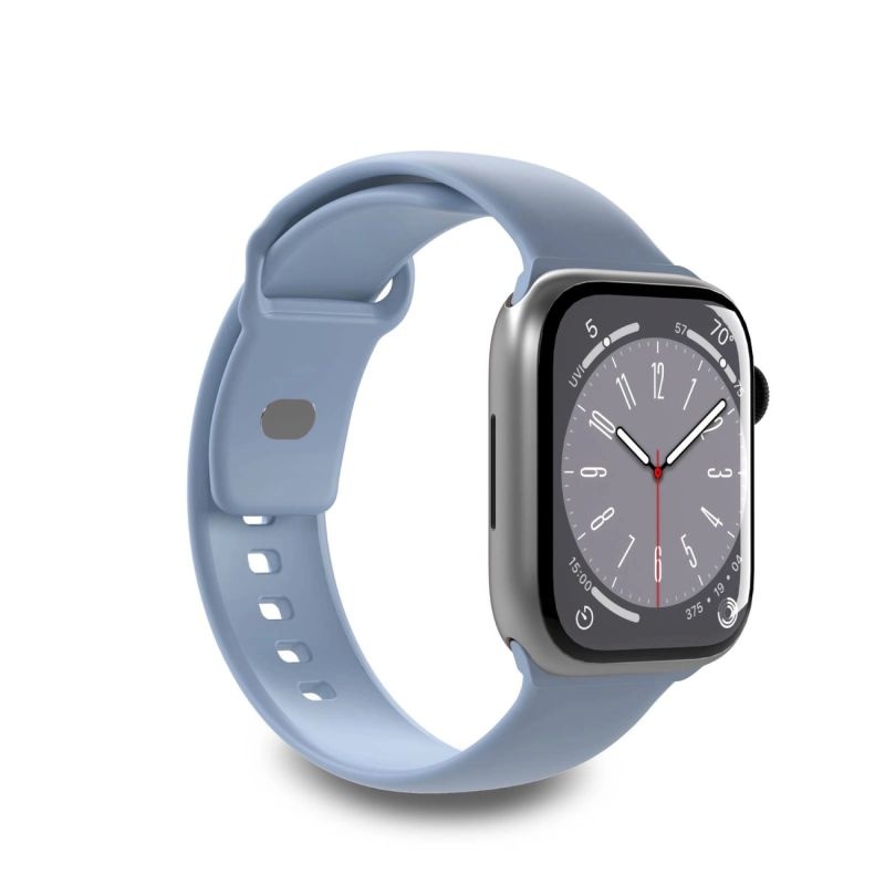 Puro Icon Silicone Strap for Apple Watch 38mm/40mm/41mm mm - Light Blue (2tk)