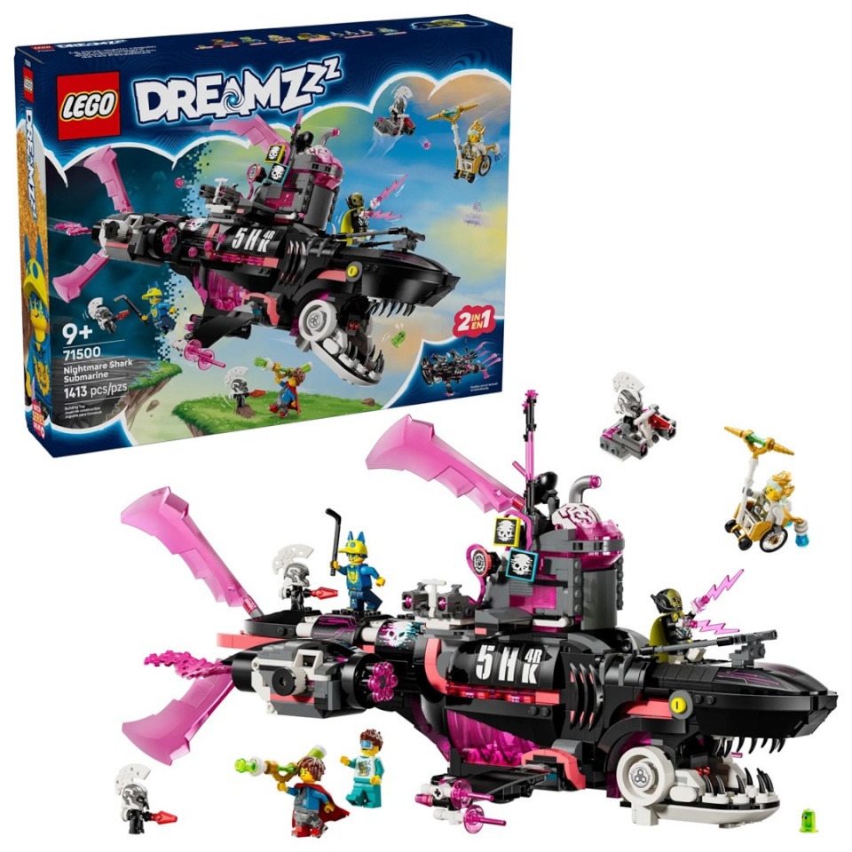 Lego klotsid DREAMZZZ 71500 Nightmare Shark Submarine