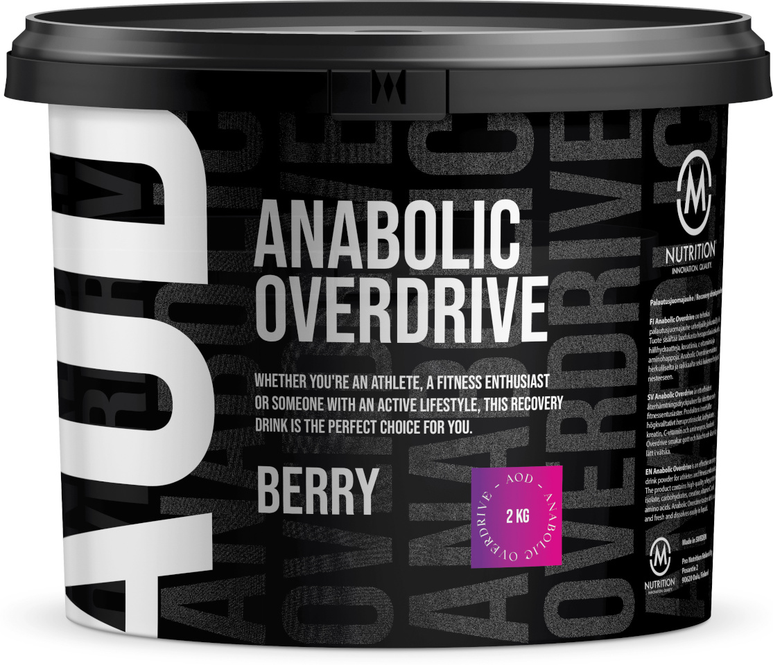 M-Nutrition toidulisand Anabolic Overdrive Recovery Drink Powder, Sweet Berry, 2kg