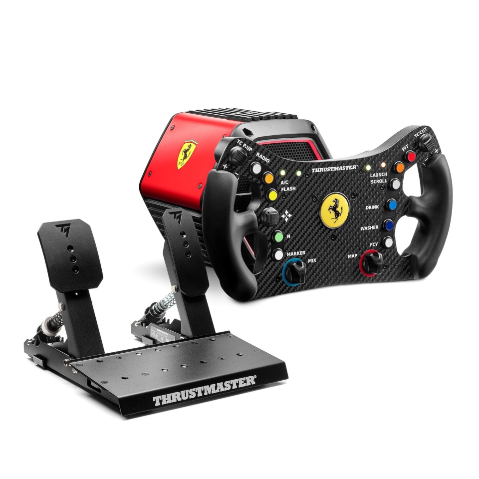 Thrustmaster T818 servo + F488 rool + Raceline kontrolleri pakett