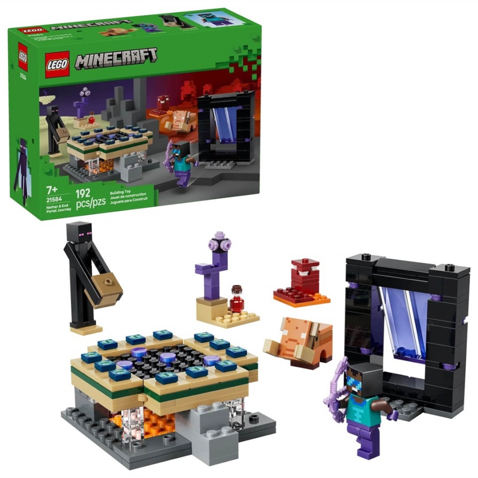 Lego klotsid MINECRAFT 21584 Nether and End Portal Journey