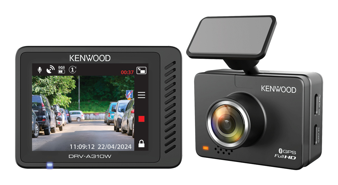 Kenwood DRV-A310W FHD DashCam 12/24V/GPS/WiFi/App