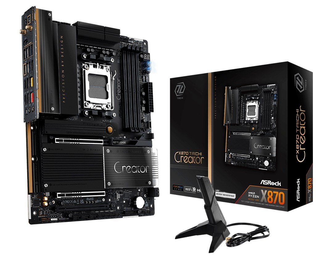 Asrock emaplaat X870 Taichi Creator AM5 ATX HDMI/USB-C DDR5