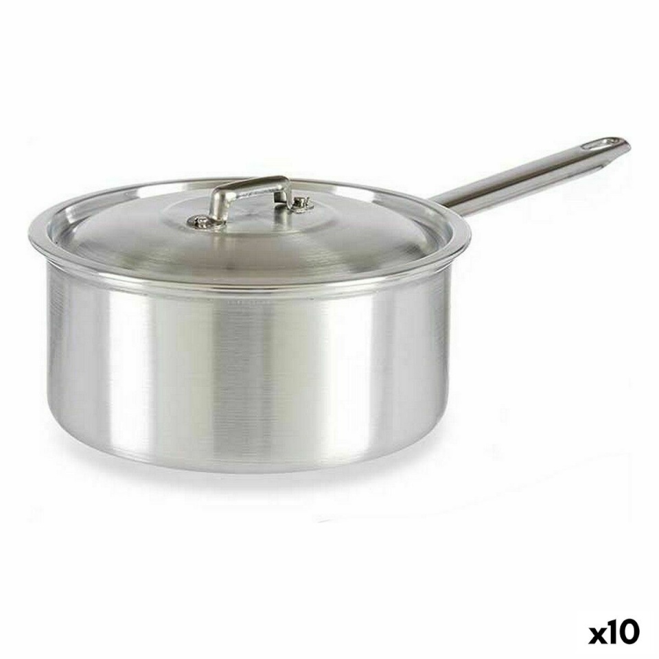 Kinvara Kaanega kastmepott Hõbedane alumiinium 3 L 22x12x38cm 10 Ühikut