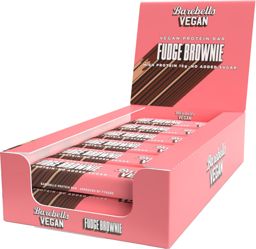 Barebells proteiinibatoon Vegan Fudge Brownie, 55 g, 12 tk pakis