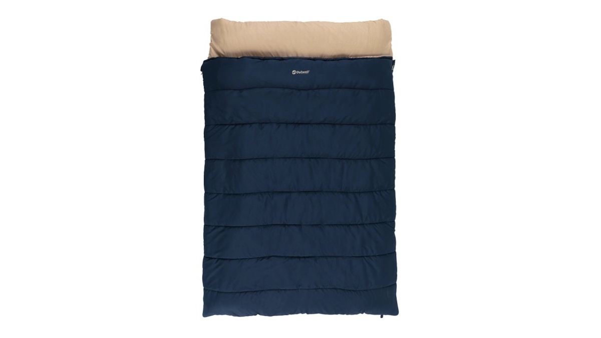 Outwell magamiskott Contour Lux Deep sinine | Sleeping Bag | 220 x 145 cm | -22 to 12 °C | Both Side Zipper