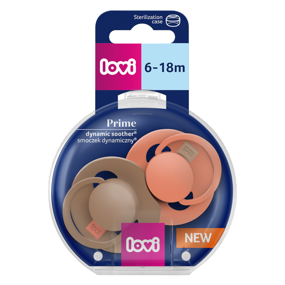 Canpol silikoonist dünaamiline lutt Prime, Granola/Orange, 6-18m, 2 tk., 34/410