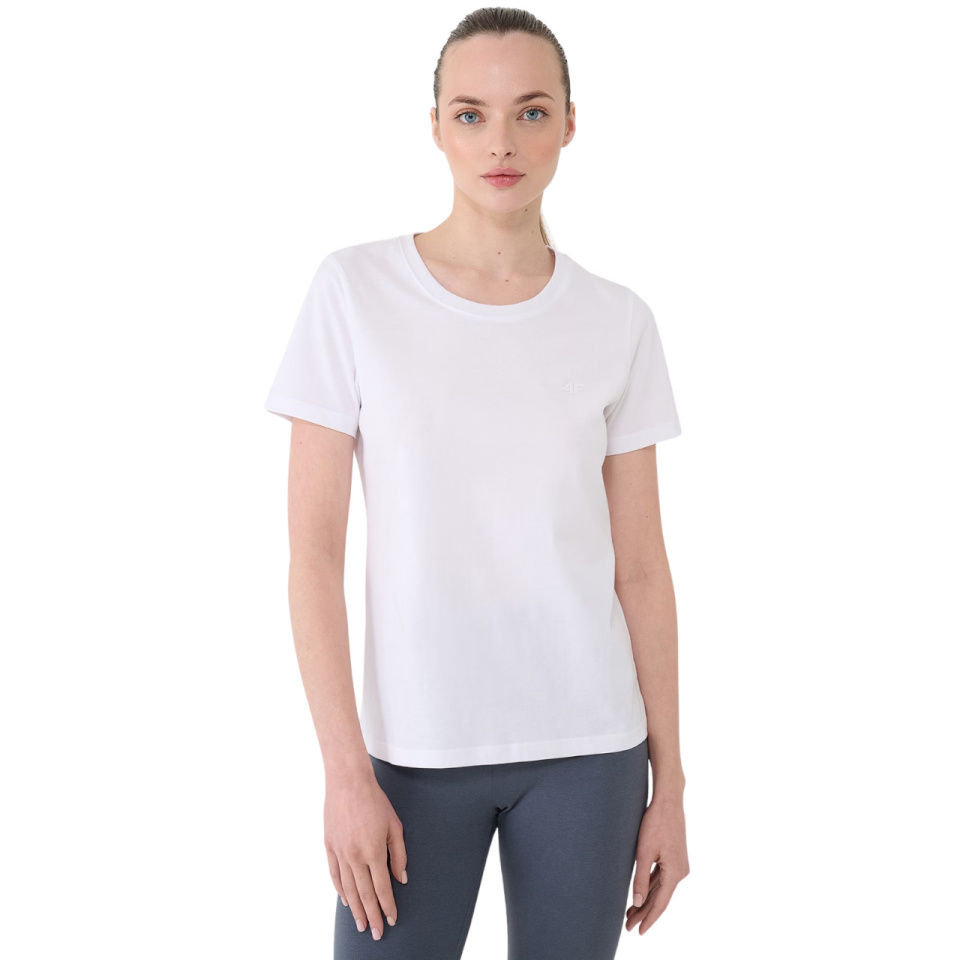 4F T-särk naistele F2356 valge 4FWMM00TTSHF2356 10S suurus XL