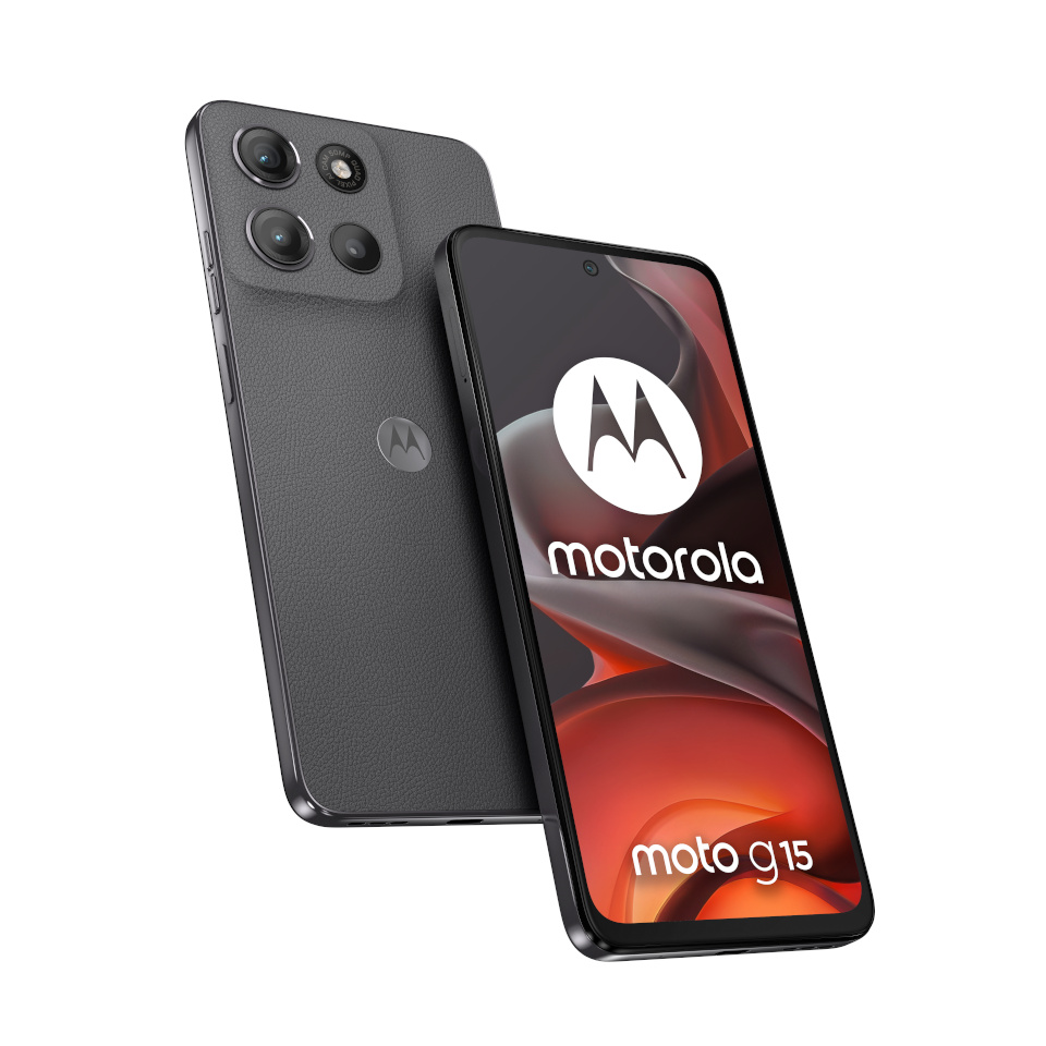 Motorola mobiiltelefon moto g15 128GB (Gravity hall, Android 15, Kunstleder, 4 GB)