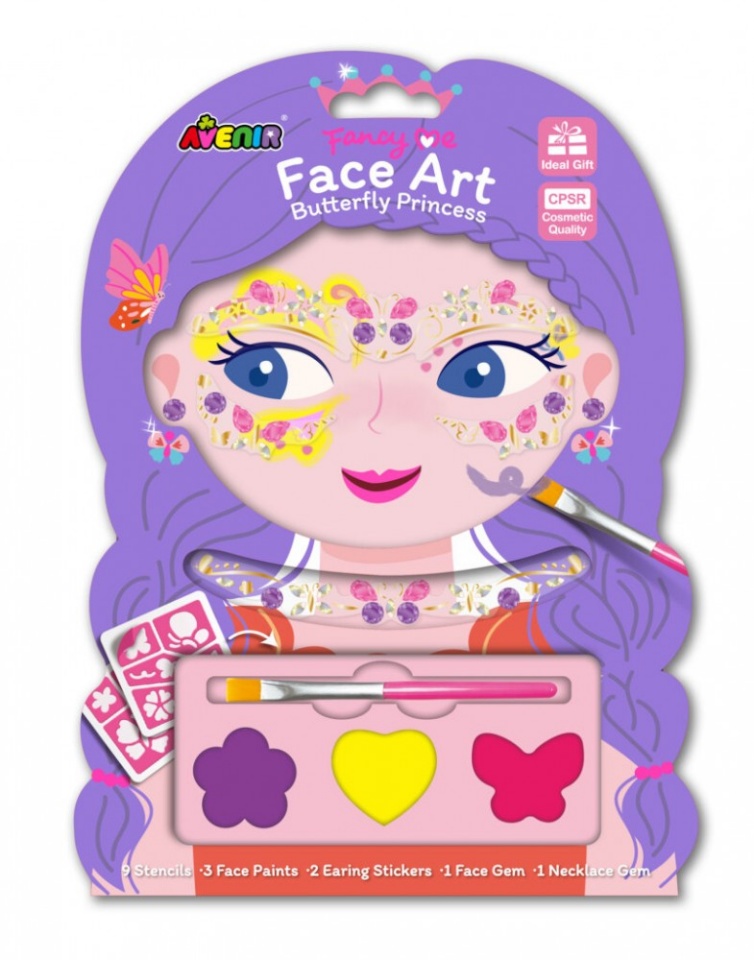 Mg Dystrybucja Jewels and face paints - Butterfly