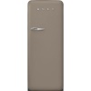 Smeg külmik FAB28RDTP6 50-ndate stiil, 153cm, 244/26 l, 35dB, mehaaniline juhtimine, parem, taupe
