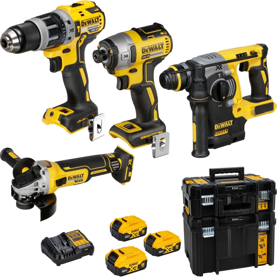 DeWalt akutrell DCK422P3T-QW Maschinenset Kombopack inkl. 3x 5Ah Akku