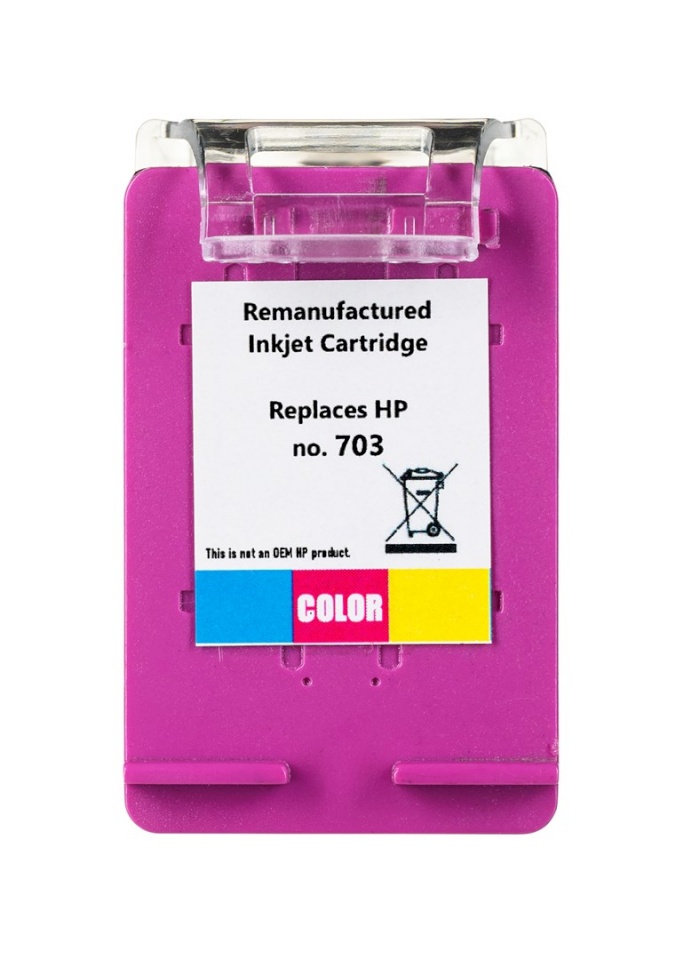 Superbulk tindikassett printer Ink Cartridge HP B-H703C, HP 703 CD888, tricolour standard