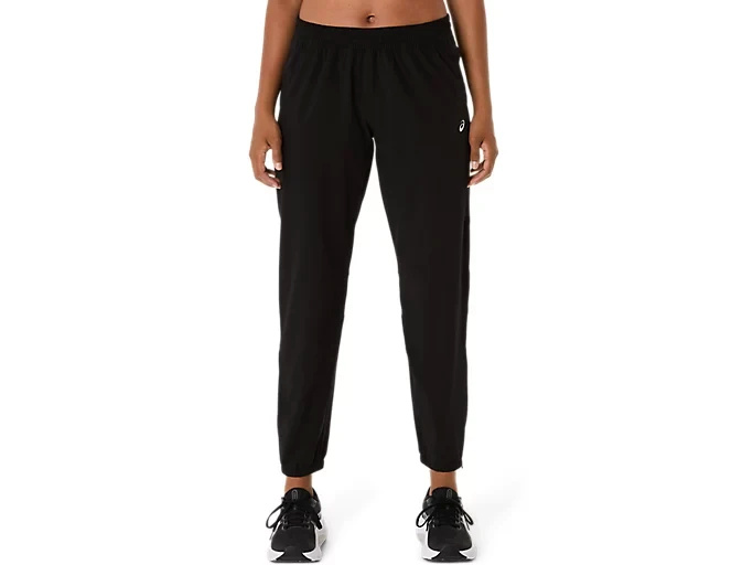 Asics treeningpüksid Core Woven Pant naistele must - suurus XL